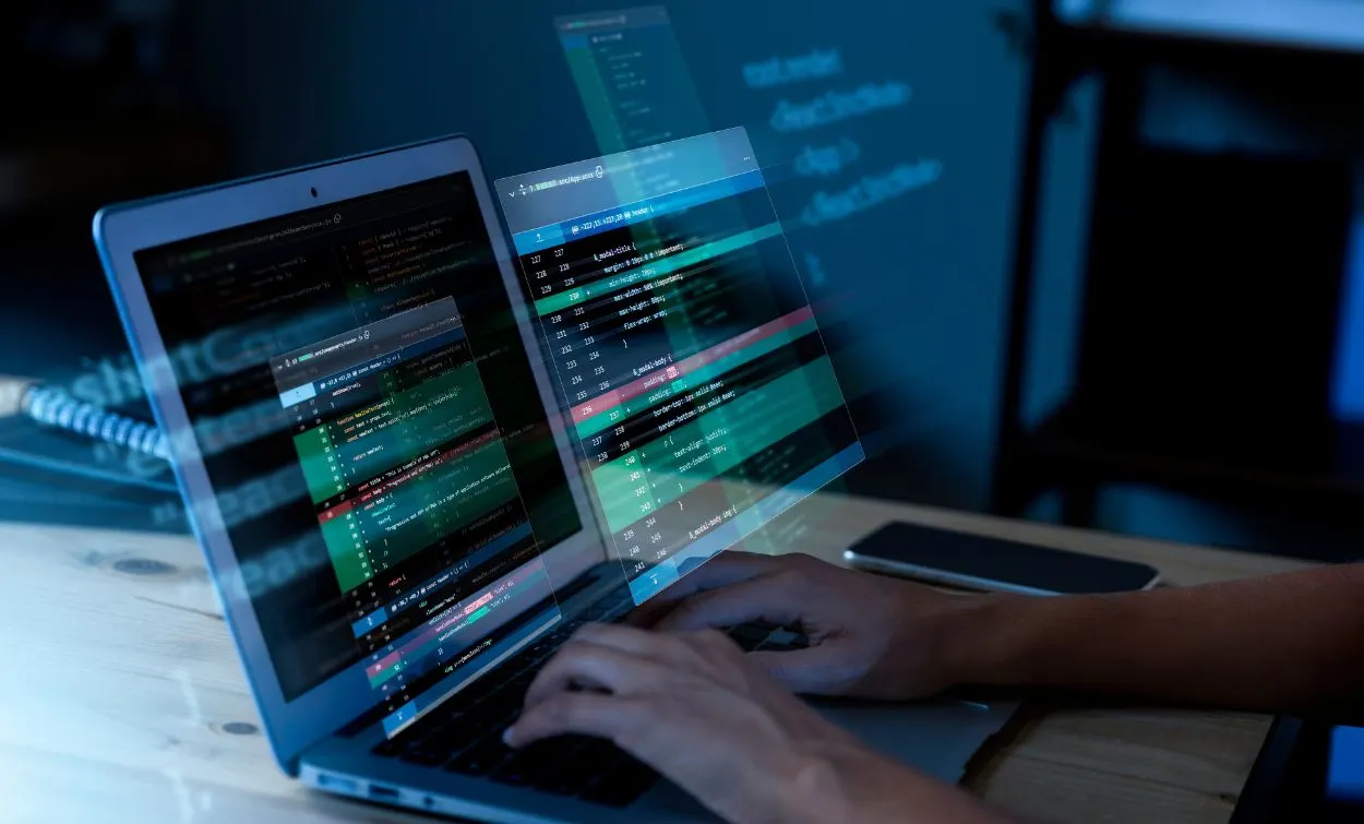 Automated software testing process using coding tools to ensure software quality and performance.