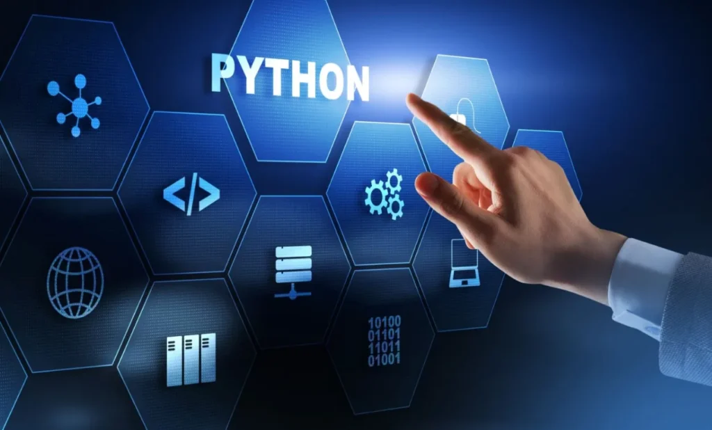 Students learning Python programming at the best training institute in Bangalore