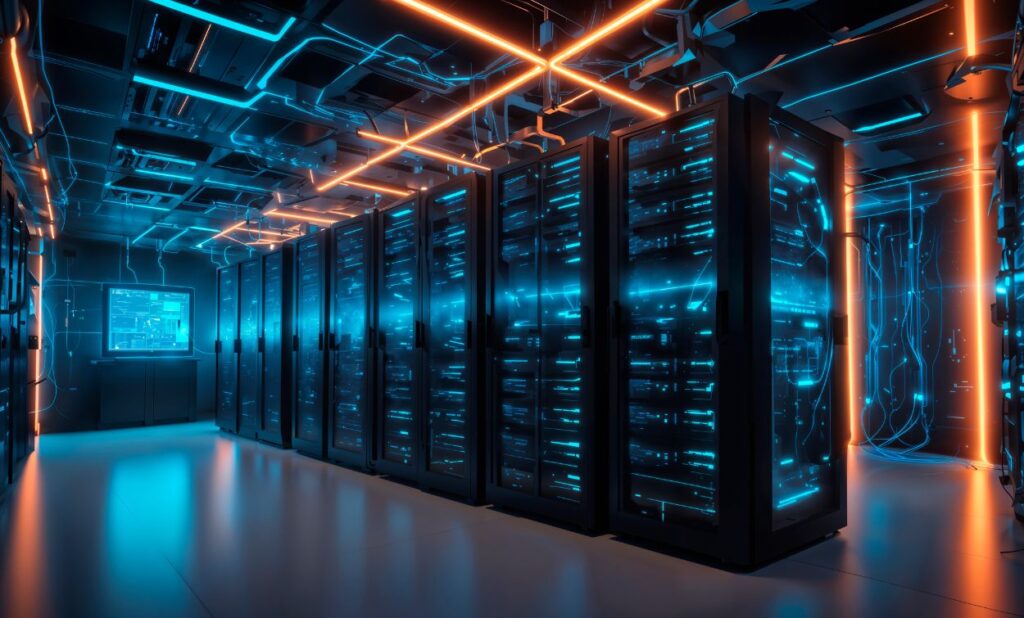 Techpragna CCNA training lab with advanced networking servers and modern infrastructure in Bangalore