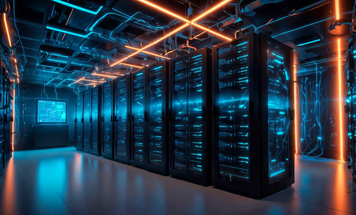 Techpragna CCNA training lab with advanced networking servers and modern infrastructure in Bangalore