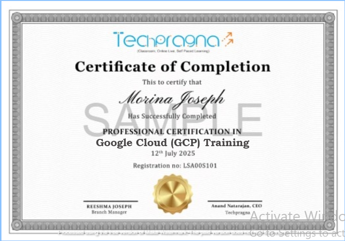 new Google Cloud (GCP) certificate